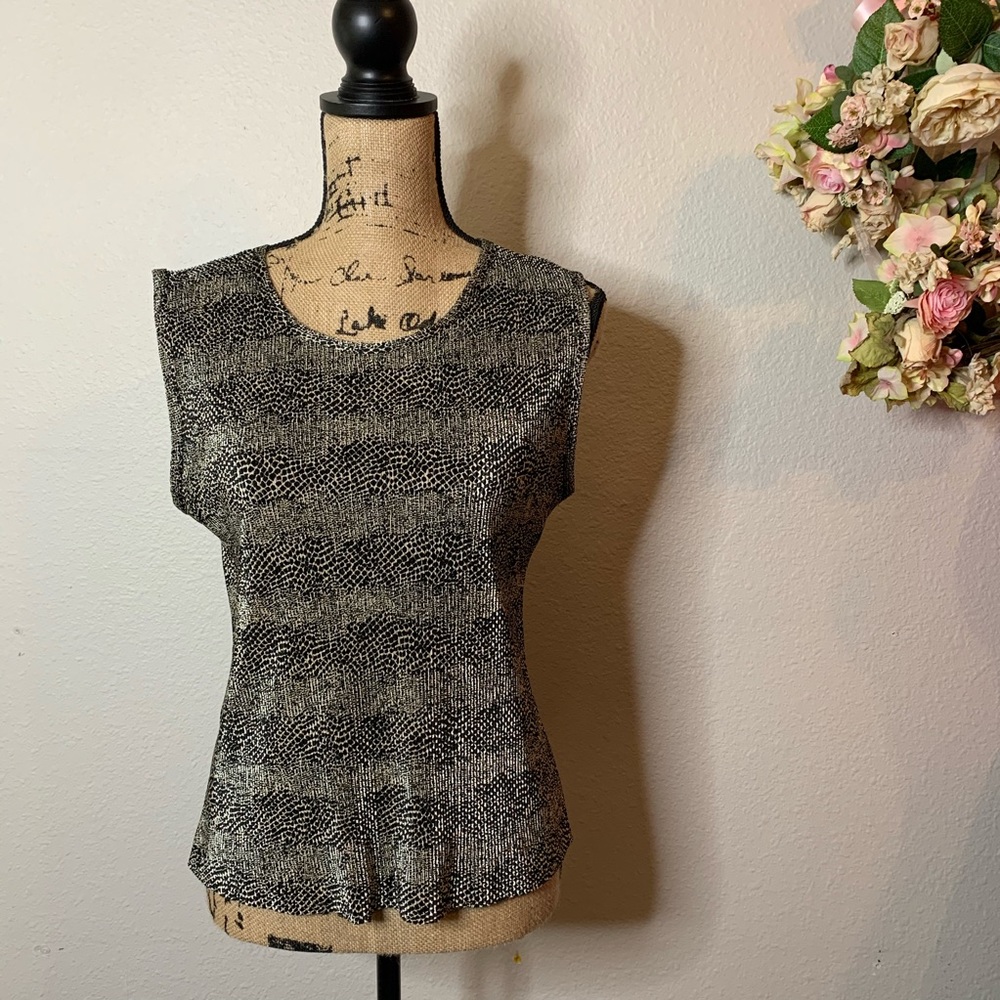 Rafael Animal Print Shell Tank Top